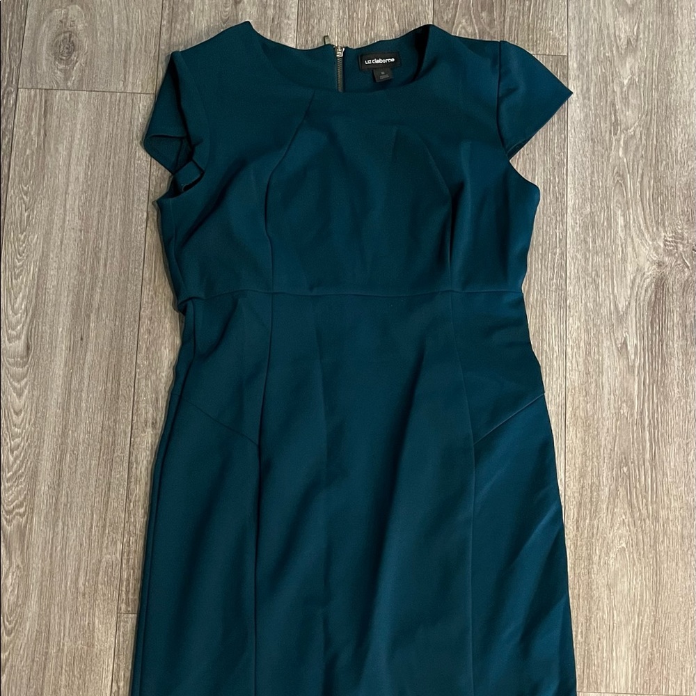 Green office dress